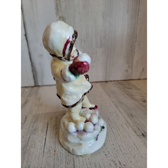 Royal Worcester 3458 December RARE snowball girl xmas figure - Picture 5 of 7